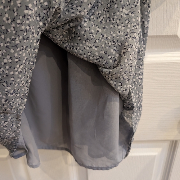Pleione Gray Patterned Blouse - Picture 6 of 9